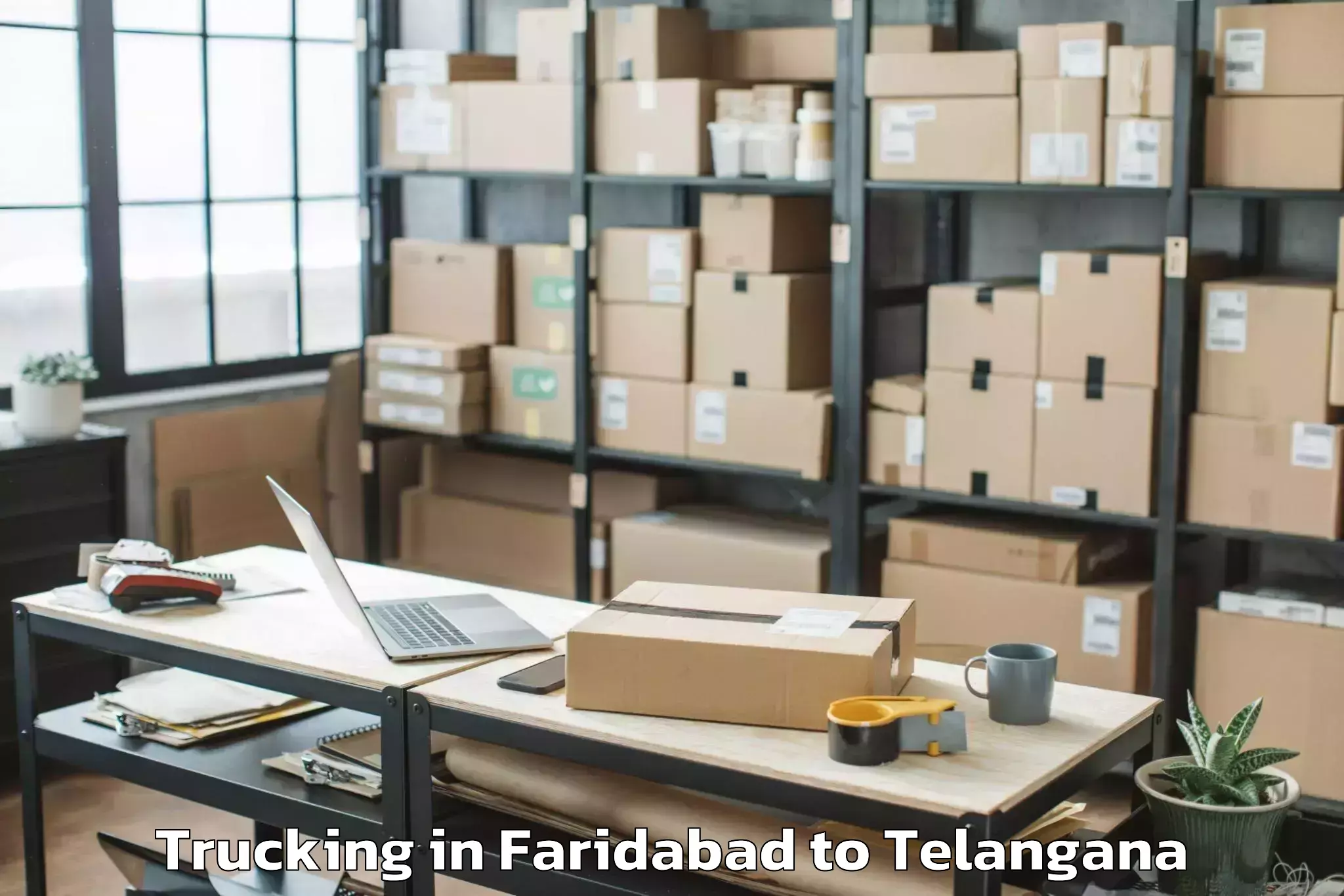 Discover Faridabad to Munagala Trucking